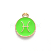 Alloy Enamel Pendants X-ENAM-S124-01A-06H-2