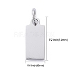 Tarnish Resistant 201 Stainless Steel Pendants STAS-S105-T633-1-6-3