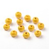 Dyed Natural Wood Beads WOOD-Q006-10mm-03-LF-2