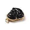 Natural Dyed Jade Pendants KK-C242-06G-5