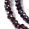 Baking Electroplate Glass Beads Strands X1-DGLA-A039-J2MM-B22-3