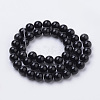 Natural Black Onyx Beads Strands G-S259-19-8mm-2
