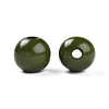 Painted Natural Wood Beads WOOD-A018-16mm-06-2