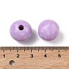 Valentine's Day Spray Painted & Printed Wood European Beads WOOD-L023-03F-3