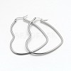 Tarnish Resistant 304 Stainless Steel Hoop Earring EJEW-P066-20A-1