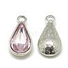 Alloy Glass Pendants PALLOY-T029-8x13mm-10-1