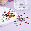200Pcs 10 Colors Electroplate Glass Seed Beads SEED-CD0001-03B-4