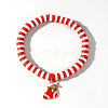 Christmas 304 Stainless Steel Enamel Charm Bracelets ZQ4442-11-1