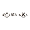 201 Stainless Steel Snap Clasps X-STAS-K148-11-2