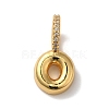 Brass Micro Pave Cubic Zirconia Pendants KK-K345-13O-G-1