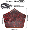 Adjustable Cowhide Cord Bracelet AJEW-WH0415-22B-02-2