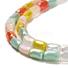 Electroplate Glass Beads Strands EGLA-D030-08G-3