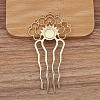 Alloy Hair Comb Findings PW-WGF914F-04-1