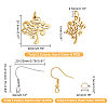 Unicraftale DIY Tree of Life Earring Making Kits DIY-UN0003-30-4