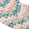 Electroplated Glass Beads Strands EGLA-A048-01A-05-2