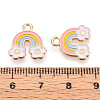Alloy Enamel Charms X-ENAM-T022-26-3