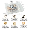 12Pcs 6 Styles Alloy Pendant ENAM-FS0001-81-4