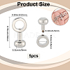 5Pcs Brass Zipper Insert Buckles FIND-SP0004-11P-2