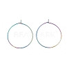 Ion Plating(IP) 316 Surgical Stainless Steel Hoop Earrings Findings STAS-F149-32M-A-2