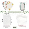   100Pcs Rectangle with Flower Pattern Paper Hair Clip Bow Display Cards DIY-PH0013-48-2