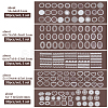 Olycraft 5 Sets 5 Styles PET Plastic Self Adhesive Lace Decorative Stickers DIY-OC0011-14-2