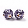 Polymer Clay Rhinestone Beads RB-L029-03C-2