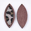Eco-Friendly Cowhide Leather Big Pendants FIND-S301-34C-01-2