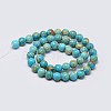 Natural Imperial Jasper Beads Strands X-G-I122-8mm-10-3