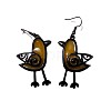 Bird Alloy Resin Dangle Earrings FS-WG8BC40-04-1