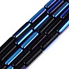 Electroplate Opaque Glass Beads Strands EGLA-Q132-02A-F04-1