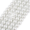 Glass Pearl Beads Strands HY-12D-B01-7