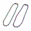 304 Stainless Steel Ball Chain Necklace X-STAS-D233-07M-3