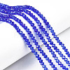 Electroplate Glass Beads Strands EGLA-A034-T4mm-B27-1