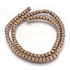Electroplate Non-magnetic Synthetic Hematite Bead Strands G-I208-19F-E-1