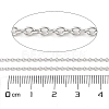 Anti-Tarnish Rhodium Plated 925 Sterling Silver Cable Chains LS-STER-E072-02P-04-2