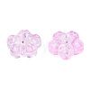 Transparent Spray Painted Glass Beads GLAA-N035-029-C05-3