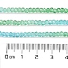 Transparent Painted Glass Beads Strands X1-DGLA-A034-T2mm-A17-3