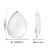 Transparent teardrop X-GGLA-R024-25x18-2