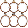 6Pcs 2 Styles Plastic Cross Stitch Embroidery Hoops DIY-CP0012-39-6
