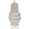 Platinum Plated Alloy Enamel Necklace Big Pendants ENAM-J194-03P-2