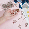 DIY Keychain Findings Kits DIY-SP0006-96P-3