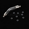 Transparent Glass Bottle Pendant GGLA-B001-04P-2