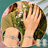 4Pcs 2 Colors Brass Micro Pave Clear Cubic Zirconia Slide Lock Clasps DIY-PH0033-43-5
