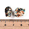 Spray Painted Resin Beads Strands RESI-N041-01D-4