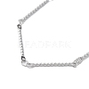 304 Stainless Steel Twist Bar Link Chain Bracelet BJEW-K226-04P-2