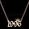 Crown Birth Year 201 Stainless Steel Pendant Necklaces for Women FS-WG4E8F2-17-1