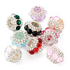 9Pcs 9 Colors Sparkling Acrylic Rhinestone Round Beads OACR-TA0003-92B-3