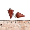Cone/Spike/Pendulum Synthetic Red Jasper Pendants G-R278-72-3