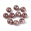 Electroplate Round Glass Beads Strands EGLA-T029-07C-1