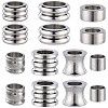 28Pcs 7 Style 201 & 304 Stainless Steel European Beads STAS-GF0001-18-1